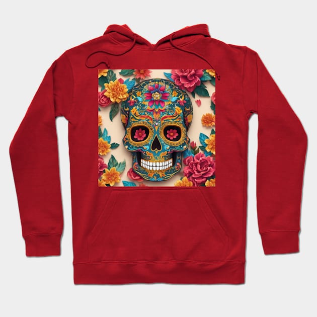 Skull flower cute design Hoodie by nonagobich